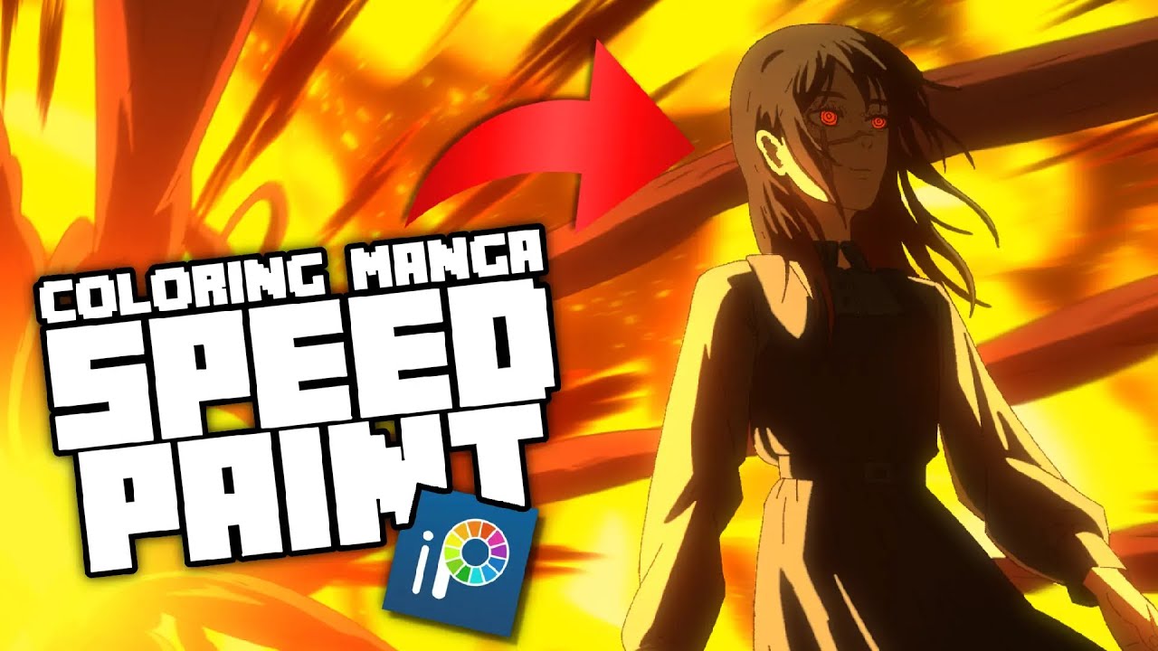 SPEED PAINT CHAINSAWMAN | COLORING ANIME STYLE 