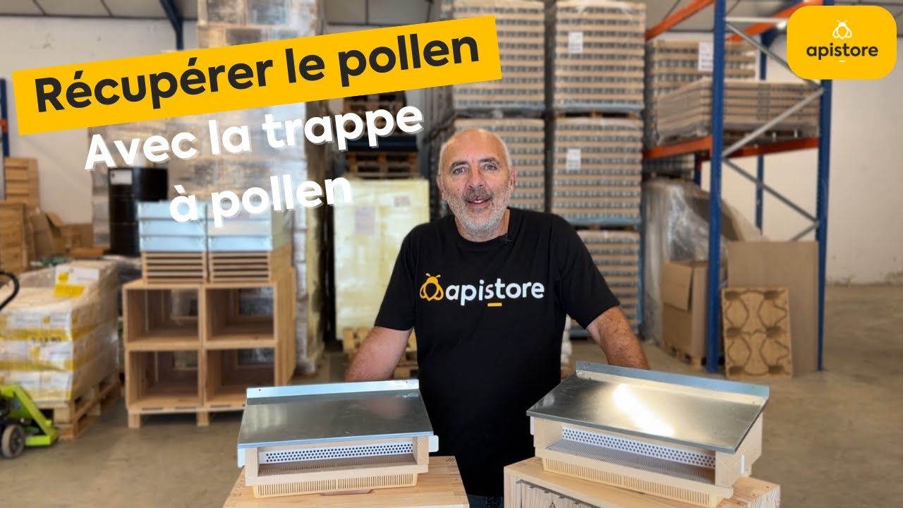 Trappe à pollen Dadant 10 tôlée - Une bonne récolte de pollen