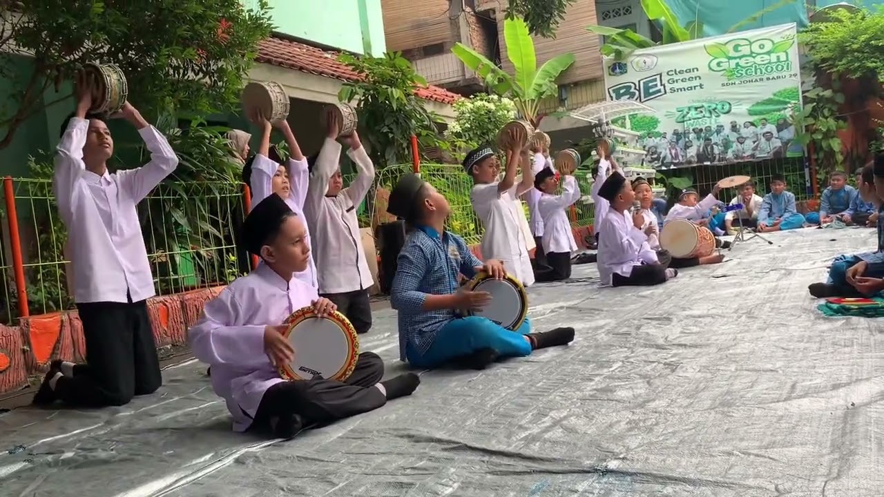 SDN Johar Baru 29 penampilan ekskul marawis