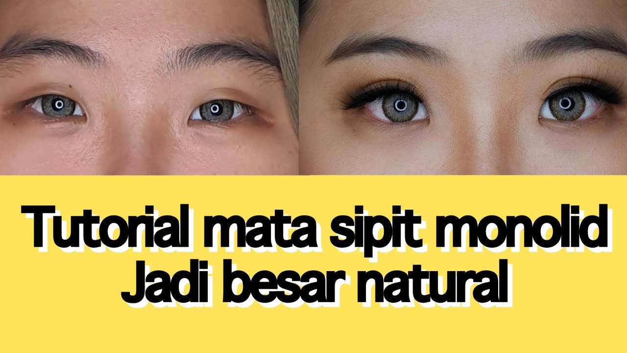 TUTORIAL | MATA MONOLID JADI BESAR NATURAL