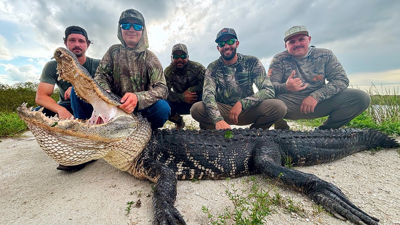 Hunting GIANT GATORS in South FLORIDA!