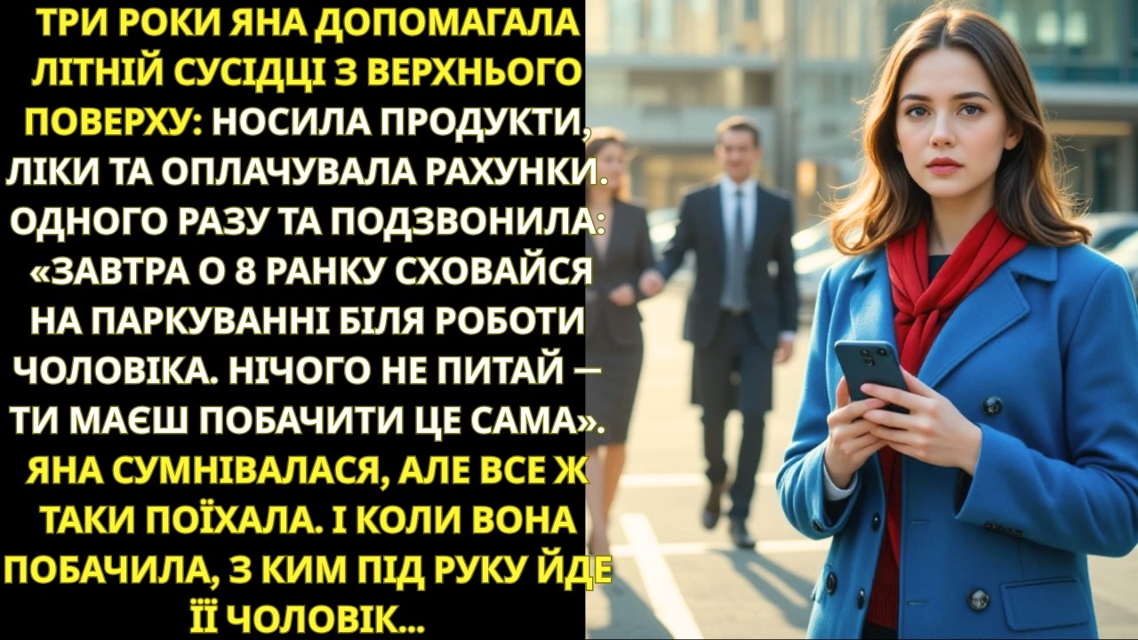 «ЗАВТРА О 8 РАНКУ СХОВАЙСЯ НА ПАРКОВЦІ БІЛЯ РОБОТИ ЧОЛОВІКА», — СКАЗАЛА СУСІДКА ЯНІ, ЯКІЙ ВОНА ДОПО