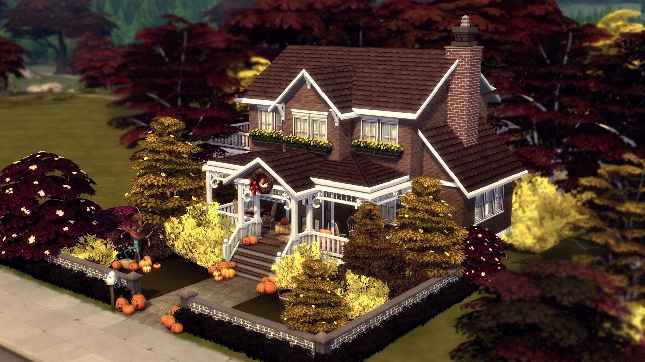 Newcrest Autumn Suburban 🥧🍂// The Sims 4: Speed Build (No CC)