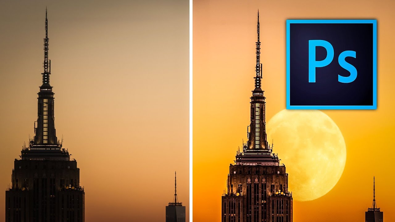 Photoshop Manipulation Tutorial For beginner | Make your First Manipulation Photo - Add the Moon