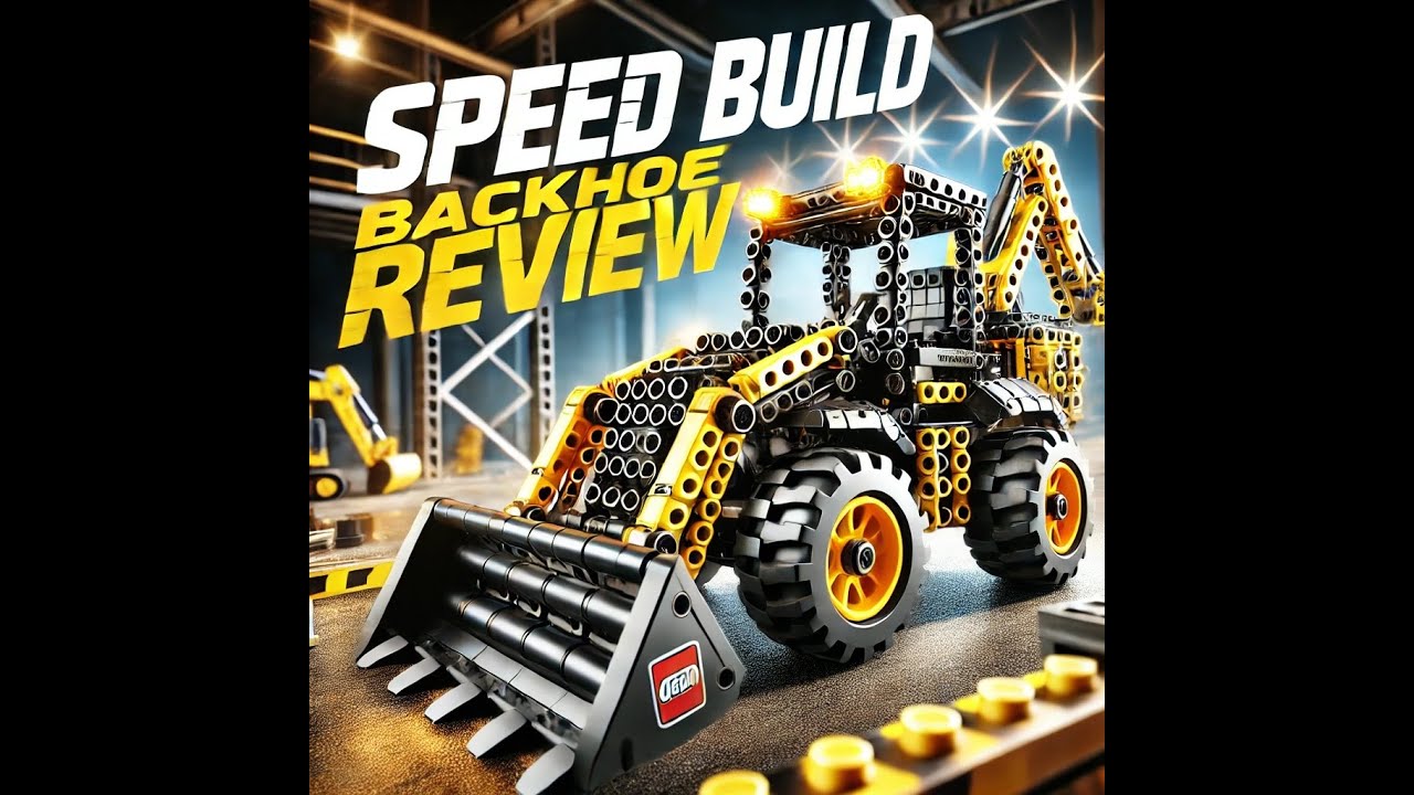 Lego Technic Backhoe Loader 42197 Speed Build/Review