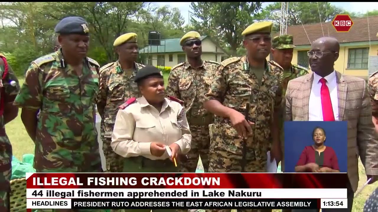 44 illegal fishermen apprehended in Lake Nakuru