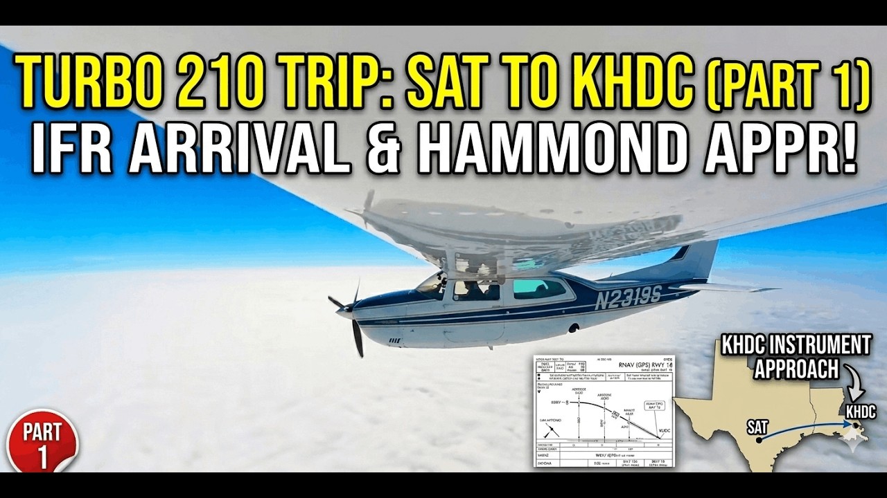 Turbo 210 to KISM with an instrument approach into Hammond, LA