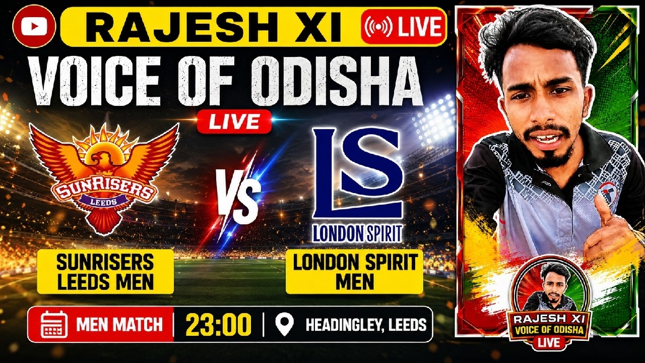 LIVE Tonight &ndash; Sunrisers Leeds 🆚 London Spirit | The Hundred Men 2026 🔥