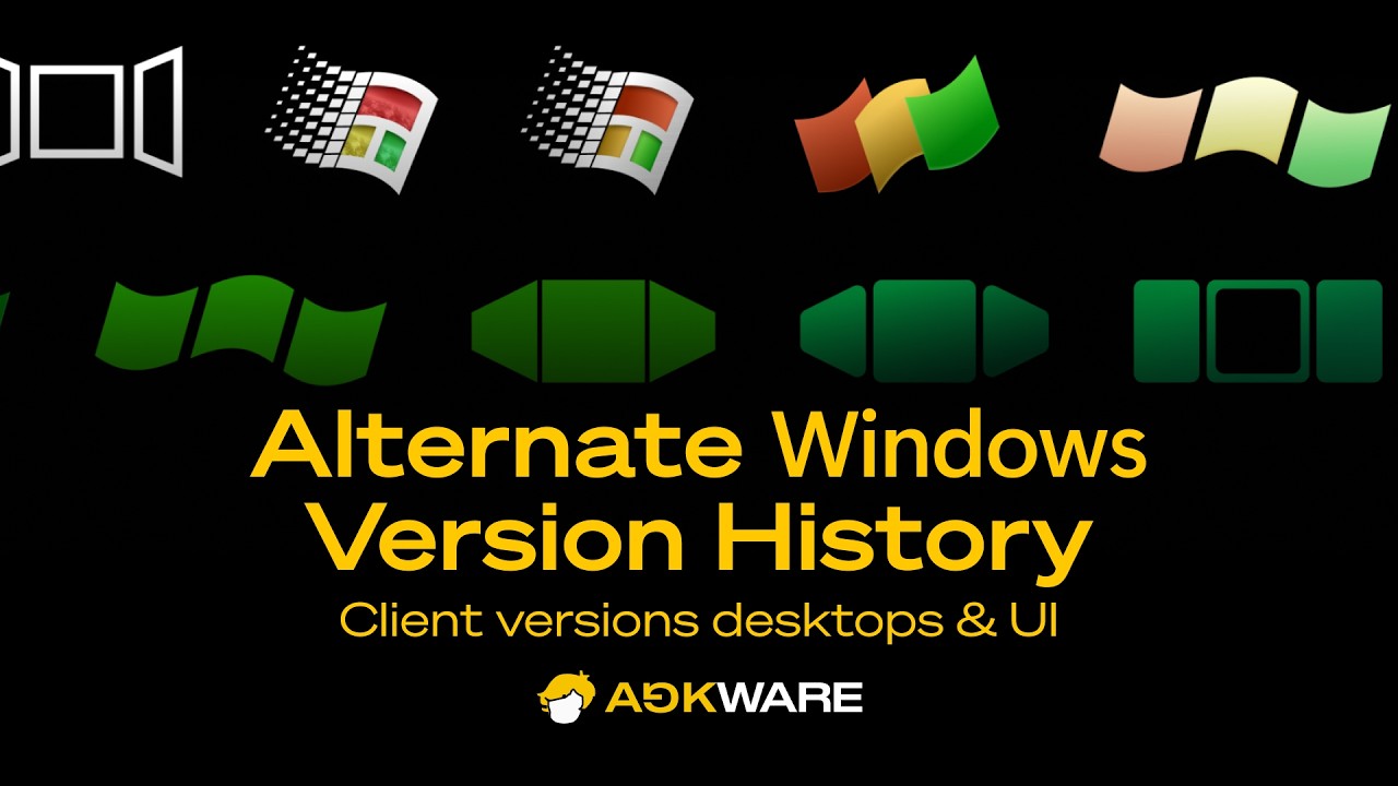 Alternate Windows History (UI/UX overview, Client versions) | WUIAU