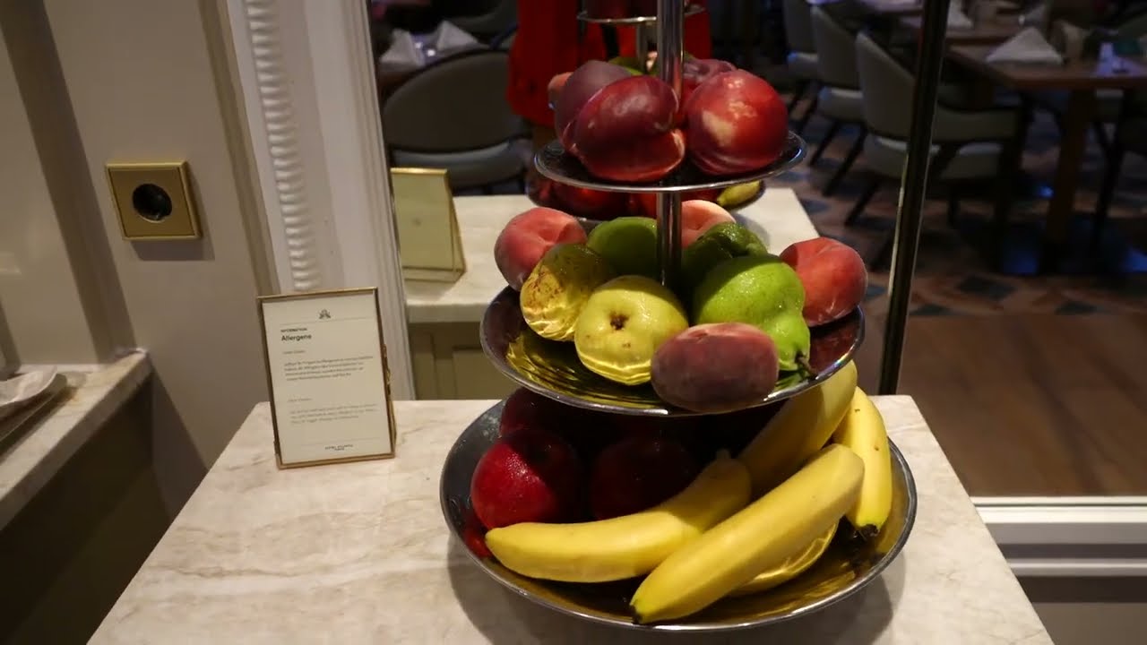 Breakfast buffet at Hotel Atlantic, Hamburg, Germany 3.8.2023