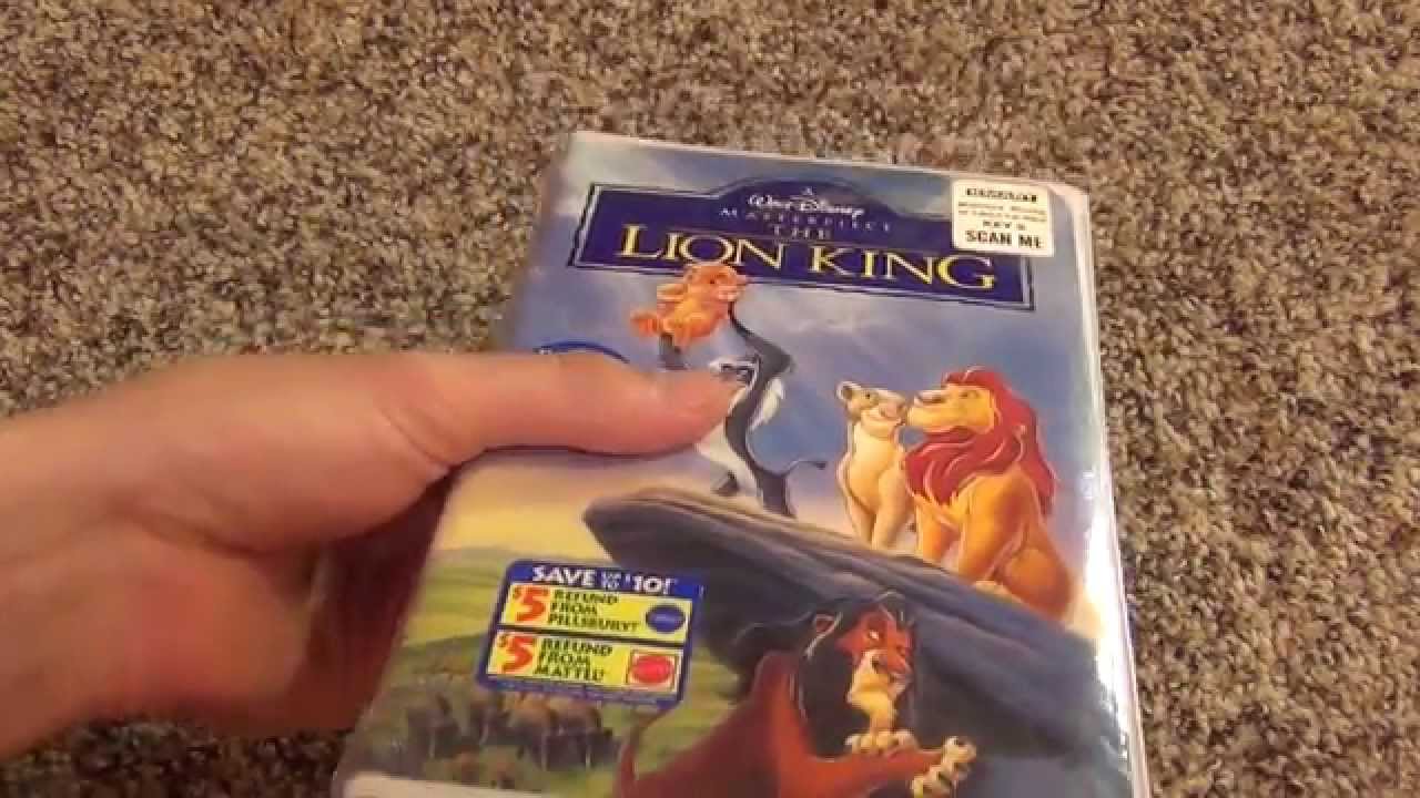 Распаковка коллекции шедевров «Короля Льва» Уолта Диснея на VHS