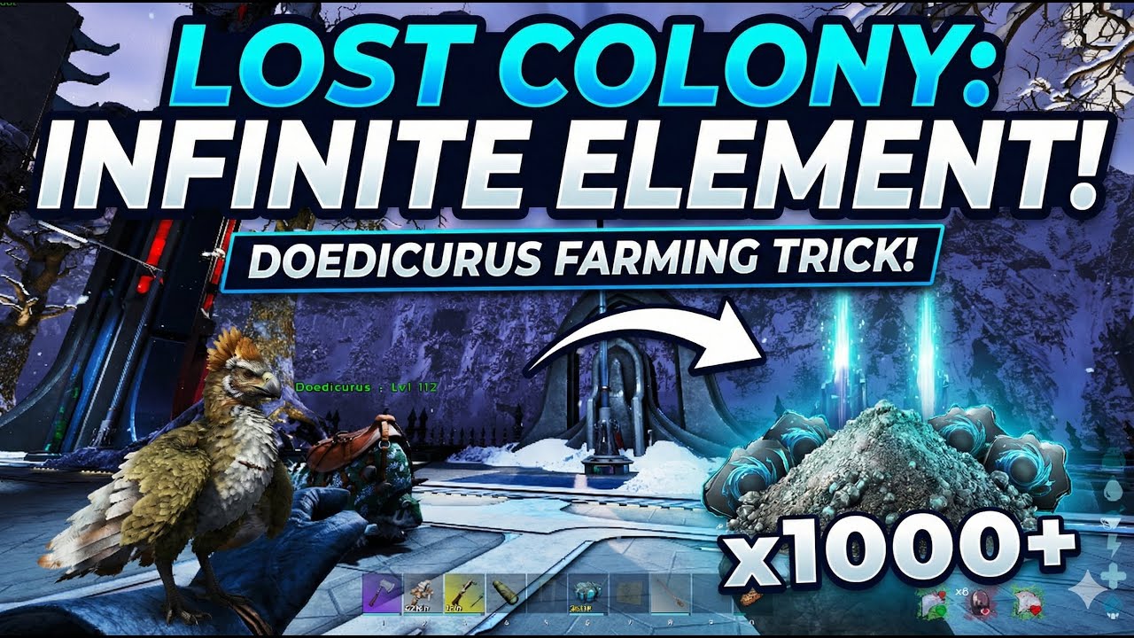 ARK ASA: Infinite Element Farm in Lost Colony! ⚡ (Best Method)