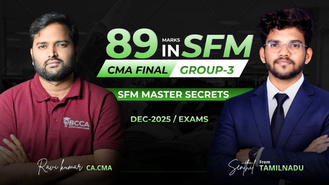 89 баллов по SFM - возможно! Секреты мастеров от CA CMA Рави Кумара и CMA Сентхилла #результатыcmar