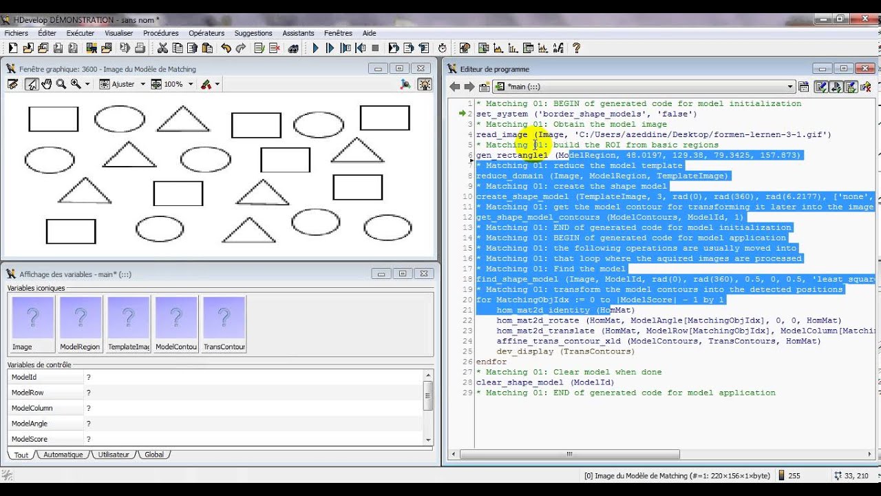 Easy shape-based matching with Halcon Software