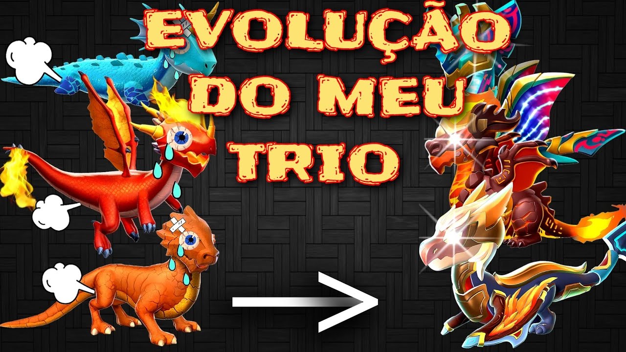 Dragon Mania Legends| Evolução do meu trio 😱🔥