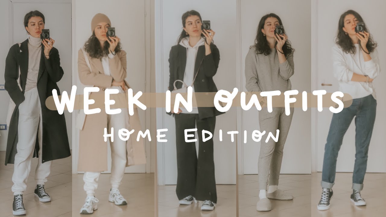 7 OUTFITS PER CASA MINIMAL & PRATICI (con Variante Per Uscire😜) | Week in Outfits