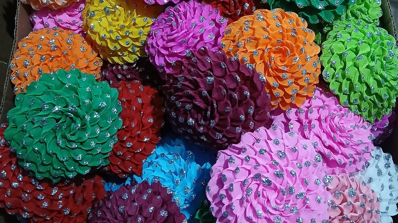 flores de papel crepe