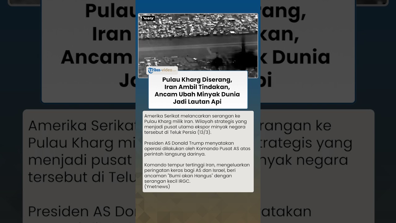 AS Serang Pulau Kharg, Iran Ancam Ubah Minyak dan Gas Timur Tengah Jadi Lautan Api