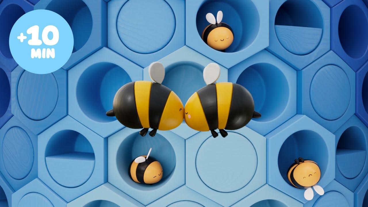 Learn Colors and Numbers with Bees and Flowers 🐝🌸 | Educational Songs for Kids