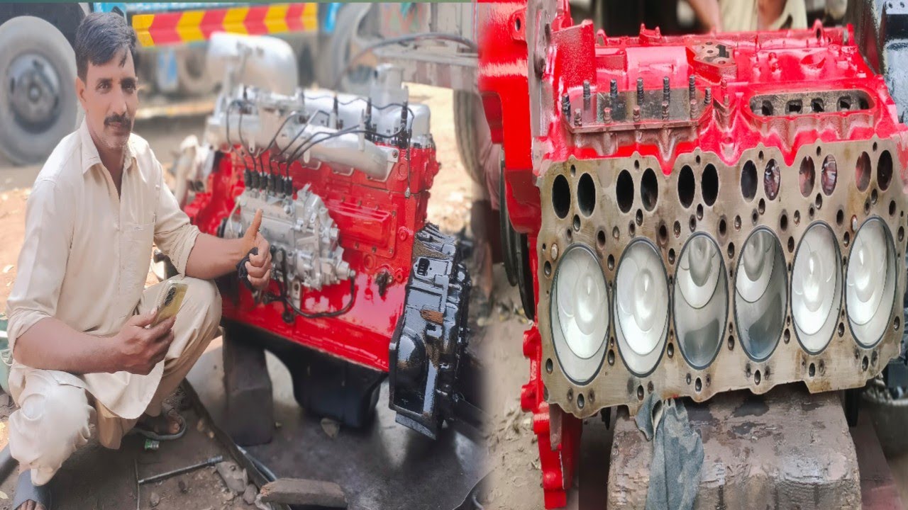 Rebuilding Hino AK Truck Engine || How to Assemble Engine of Hino Super Truck I