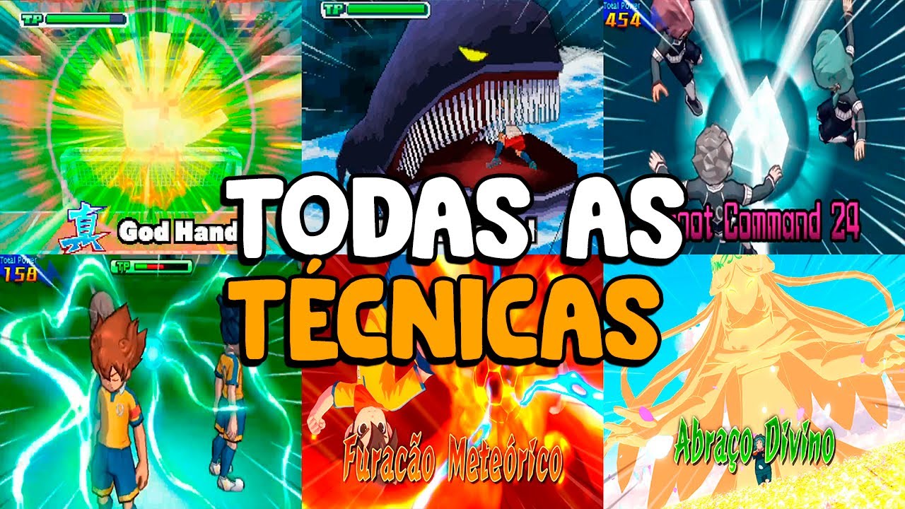 Todas as técnicas de todos os jogos de inazuma eleven (2008-2026)