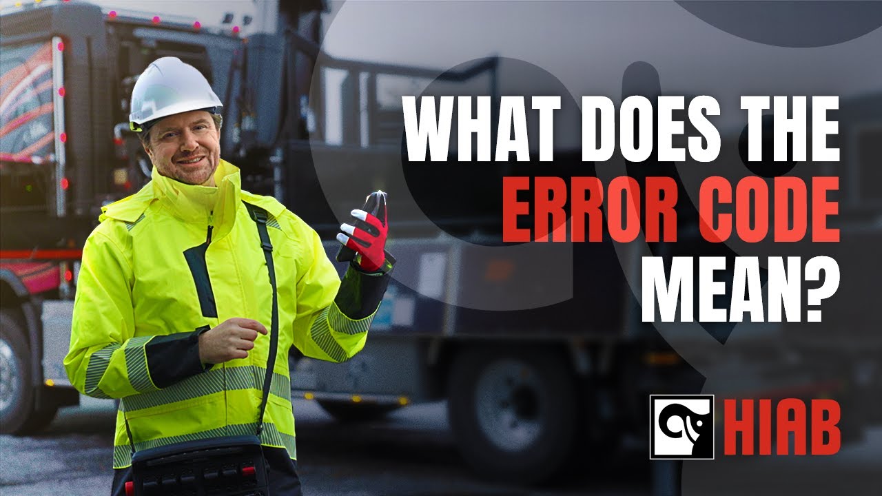 Do you want to know what the error code means? MyHiab operator app is here to help.