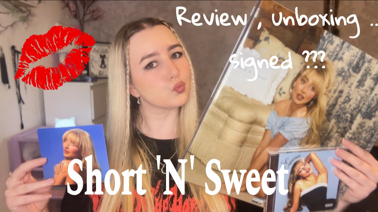 Sabrina Carpenter Short 'N’ Sweet Vinyl Unboxing & Review + cds, signed art card & more 💋
