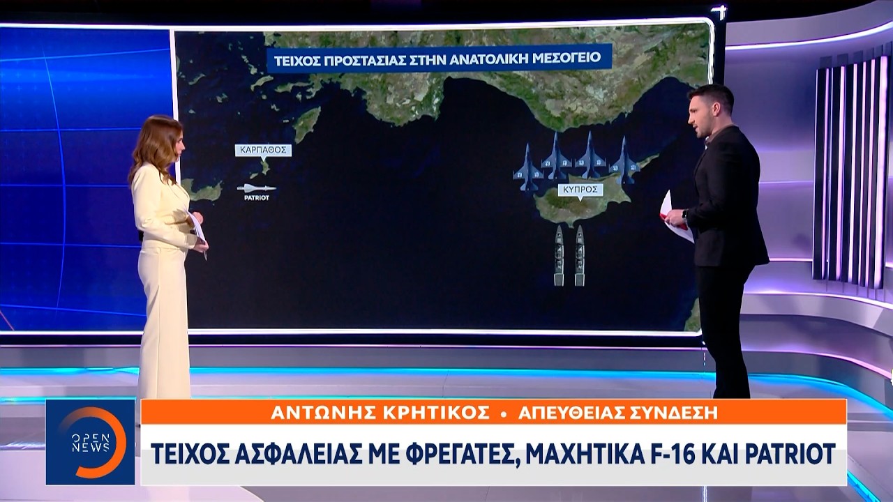 Τείχος ασφαλείας με φρεγάτες, μαχητικά F-16 και Patriot | Ethnos