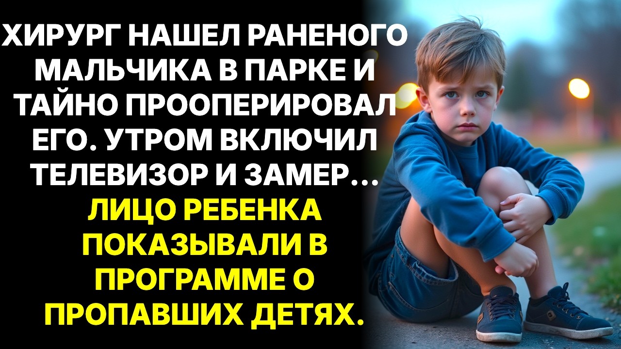 Врач подобрал РАНЕНОГО МАЛЬЧИКА и провёл СРОЧНУЮ ОПЕРАЦИЮ,  утром с УЖАСОМ увидел его фото В РОЗЫСКЕ