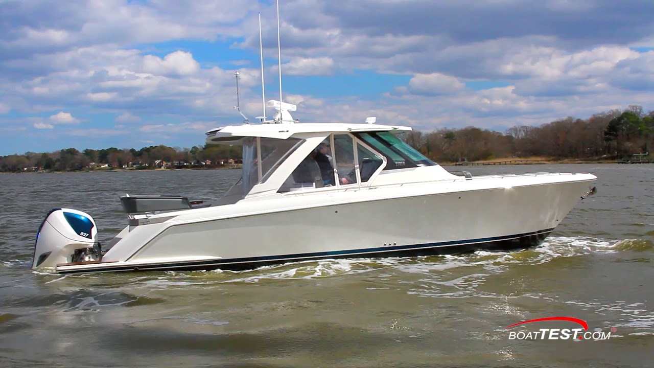 Tiara Sport 38 LS w/ 2 x 527-hp 7-Marine (2019-) Test Video - By BoatTEST.com