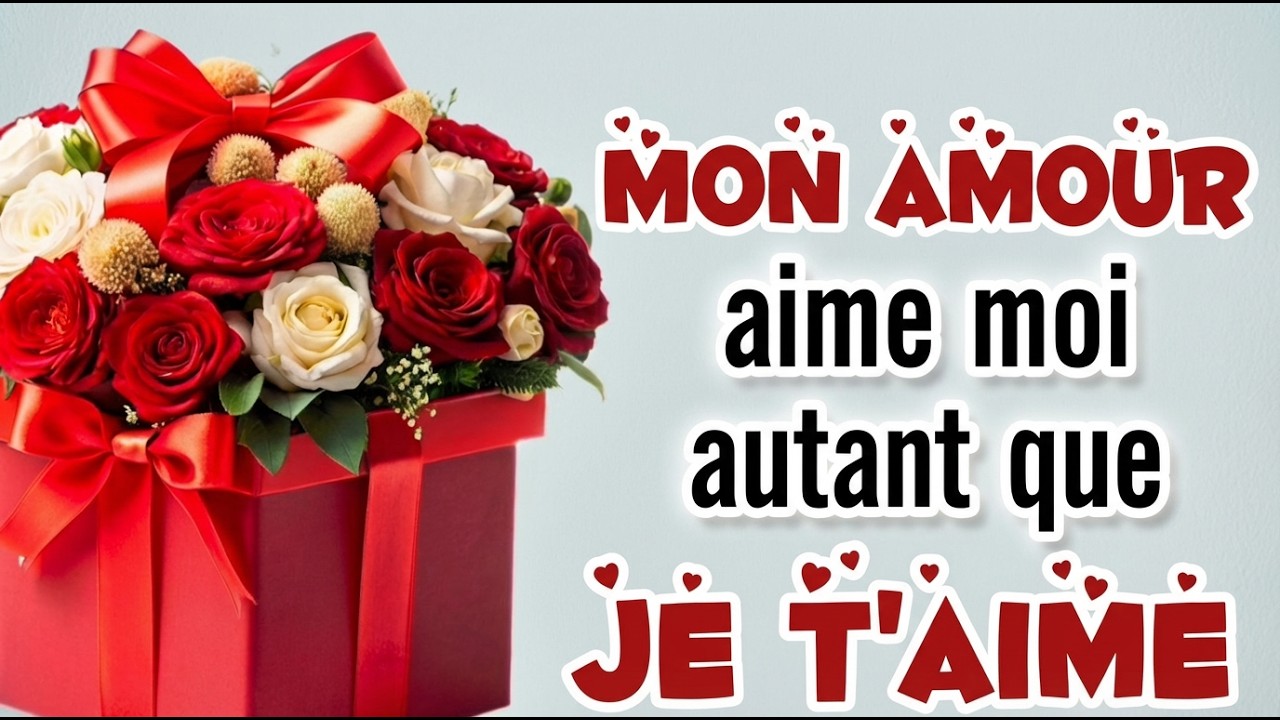 Aime moi autant que je t'aime ❤️ Essaie de regarder ce message d'amour sans pleurer 😭💌