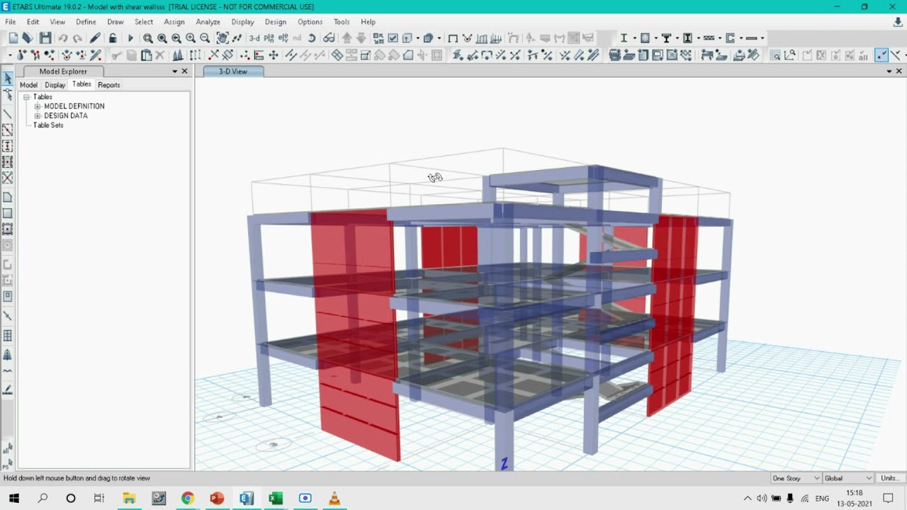 Dual System requirement of buildings with SMRF and Shear walls in ETABS