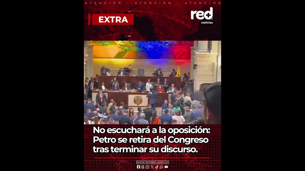 Gustavo Petro abandona el Congreso sin escuchar a la oposici&oacute;n y desata la pol&eacute;mica