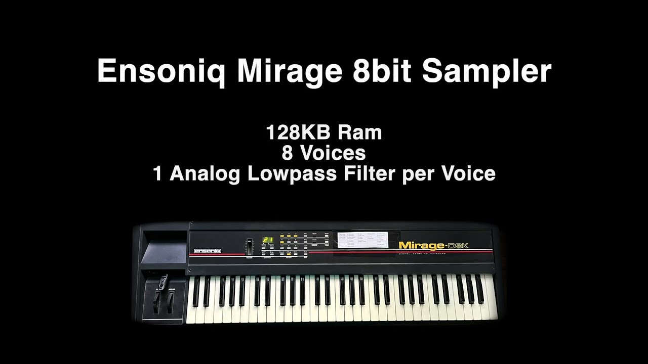 Ensoniq Mirage 8 bit Sampler with Analog Filters // Quick Demo