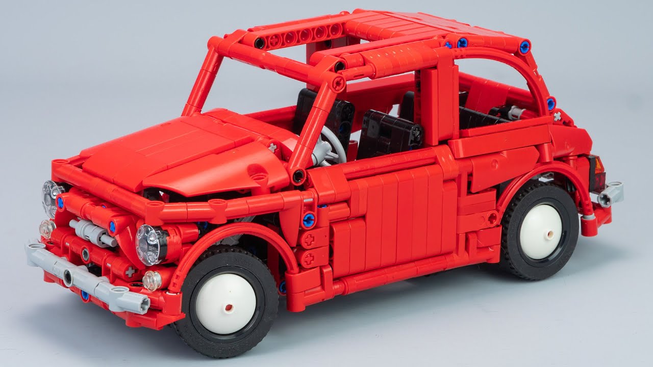 I created a 1965 Fiat 500 in Lego Technic