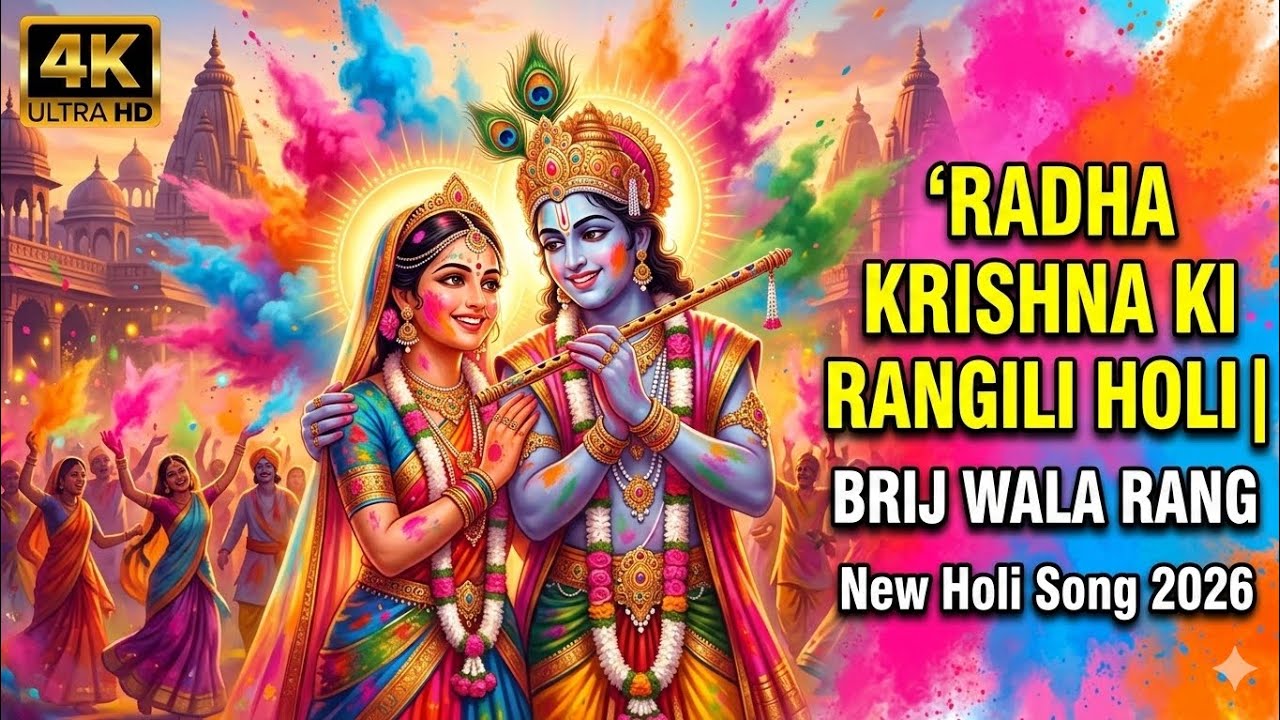 Radha Krishna Ki Rangili Holi | Brij Wala Rang | New Holi Song 2026” official video #video #song 