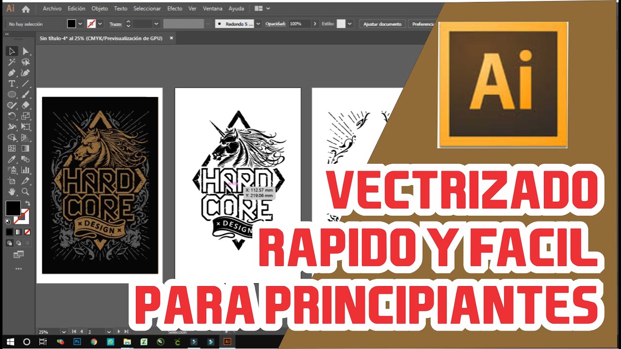 SERIGRAFIA | VECTORIZADO RAPIDO EN ILUSTRADOR |