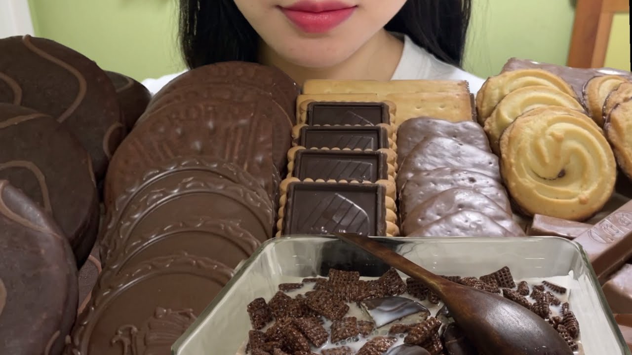 🍫🍫초코냄새가득🍫🍫여러가지 초코과자+첵스우유말먹🥛 Chocolate Party. Chocolate Cookies🤎 Eating Sweet Dessert🫠