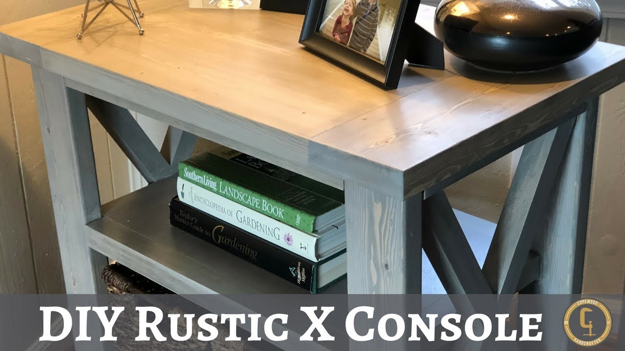 DIY Rustic X Console | How to Build | Copewood