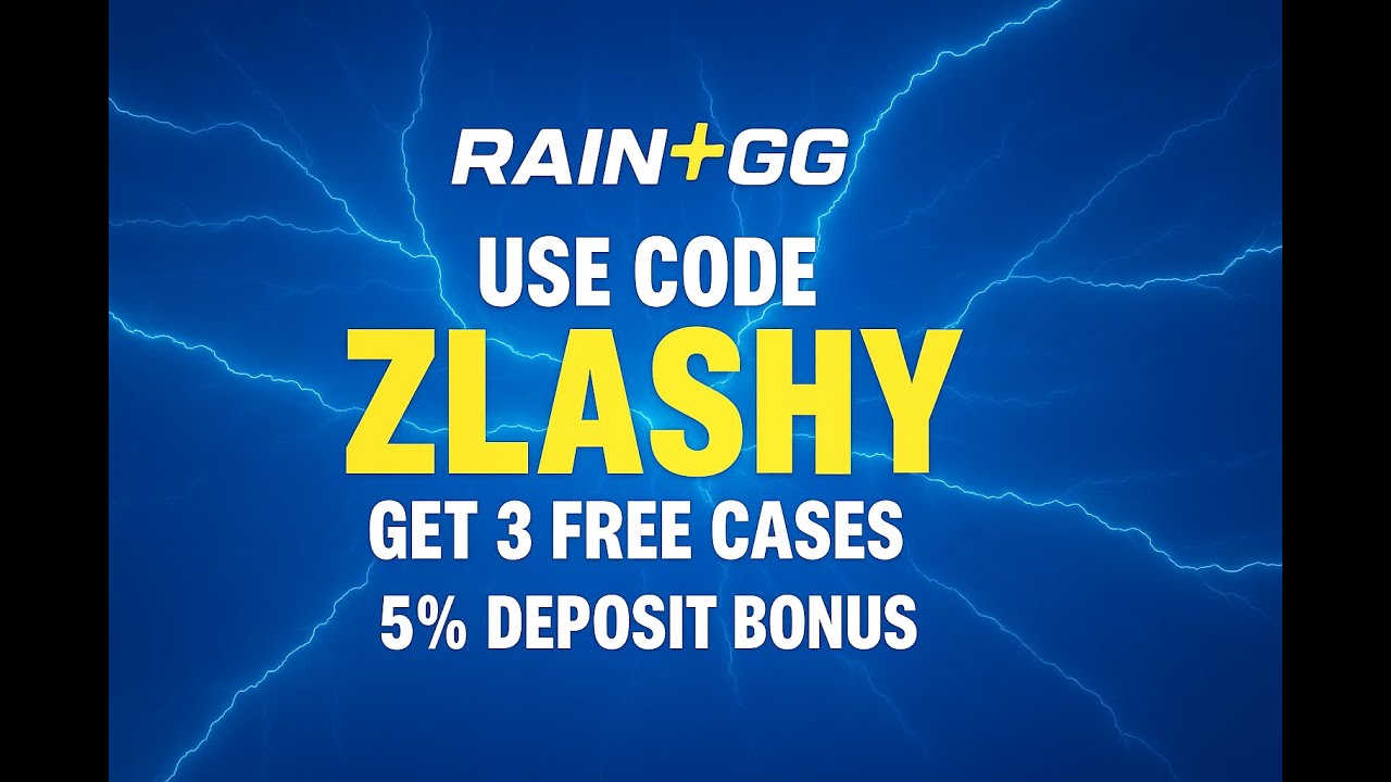 RainGG PROMO CODE 2025! - GET A 50$ BONUS AND 3 FREE CASES! RAIN.GG BEST PROMO CODE!