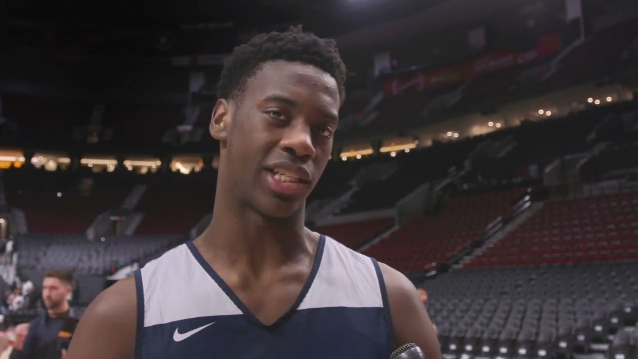 AJ Dybantsa Nike Hoops Summit - HoopsHype Interview