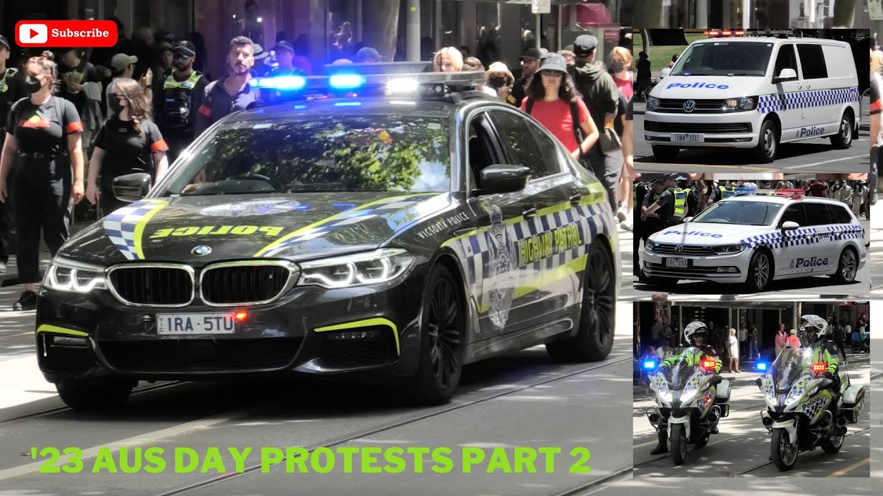 Invasion Day or Australia Day | Part 2 - The March to be Heard [Lots of Police escorting Protest]