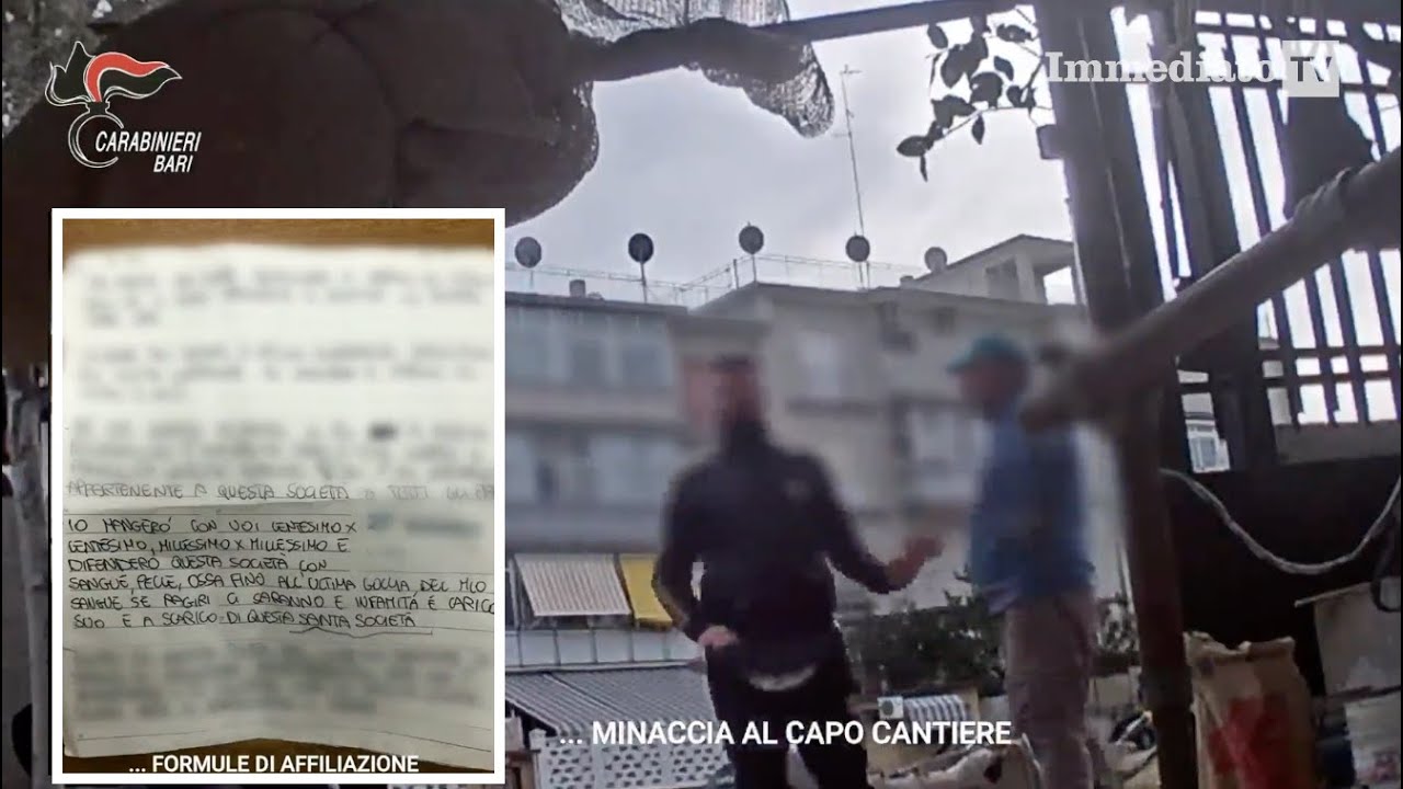 BARI, COLPO AL CLAN STRISCIUGLIO: 12 ARRESTI. RITI DI AFFILIAZIONE, SUMMIT DI MAFIA E DROGA