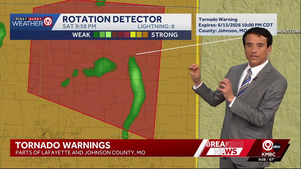 WATCH LIVE: Tornado warning issued for counties in the metro