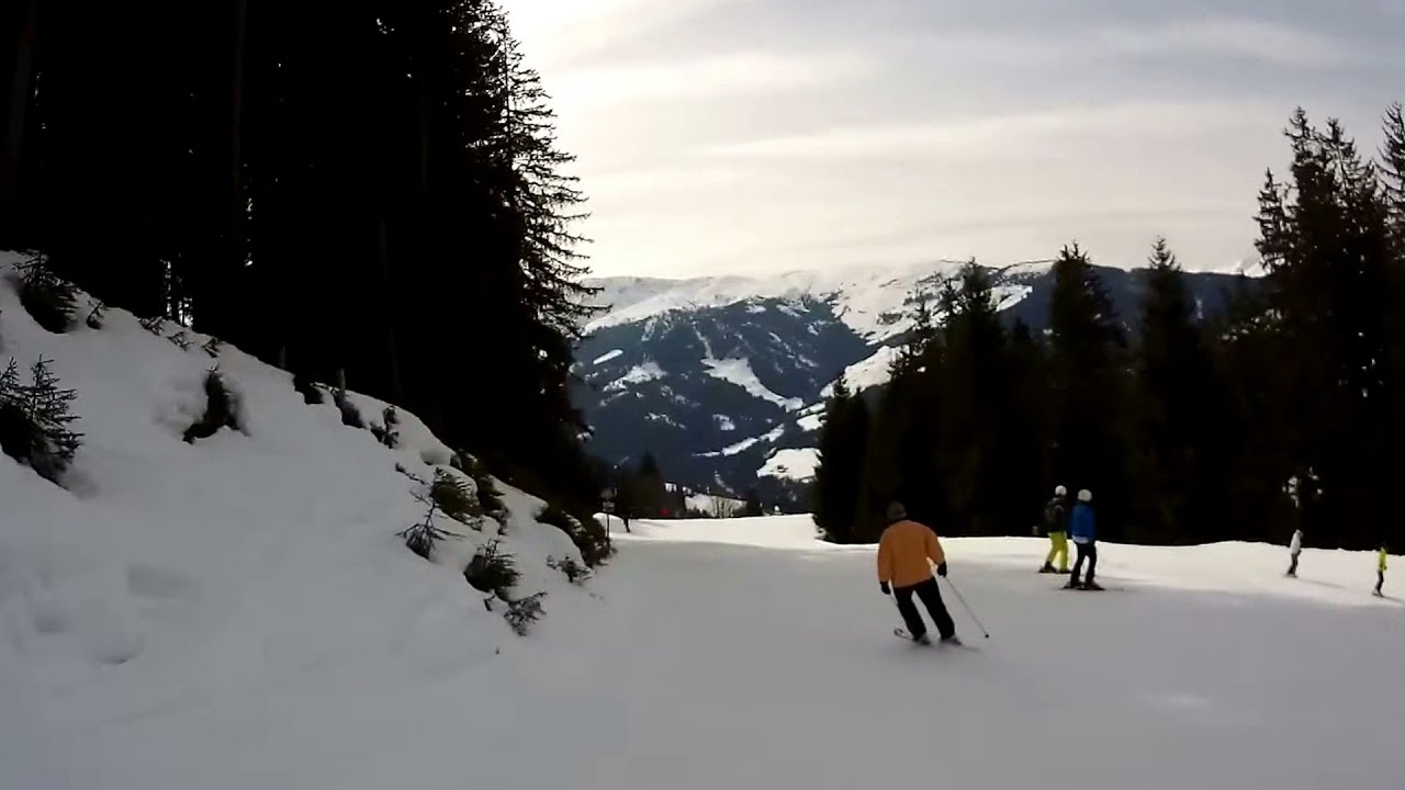 Skiwelt / Westendorf Piste 110 Alpenrosen Abfahrt + Piste 110b Ellmerer Abfahrt