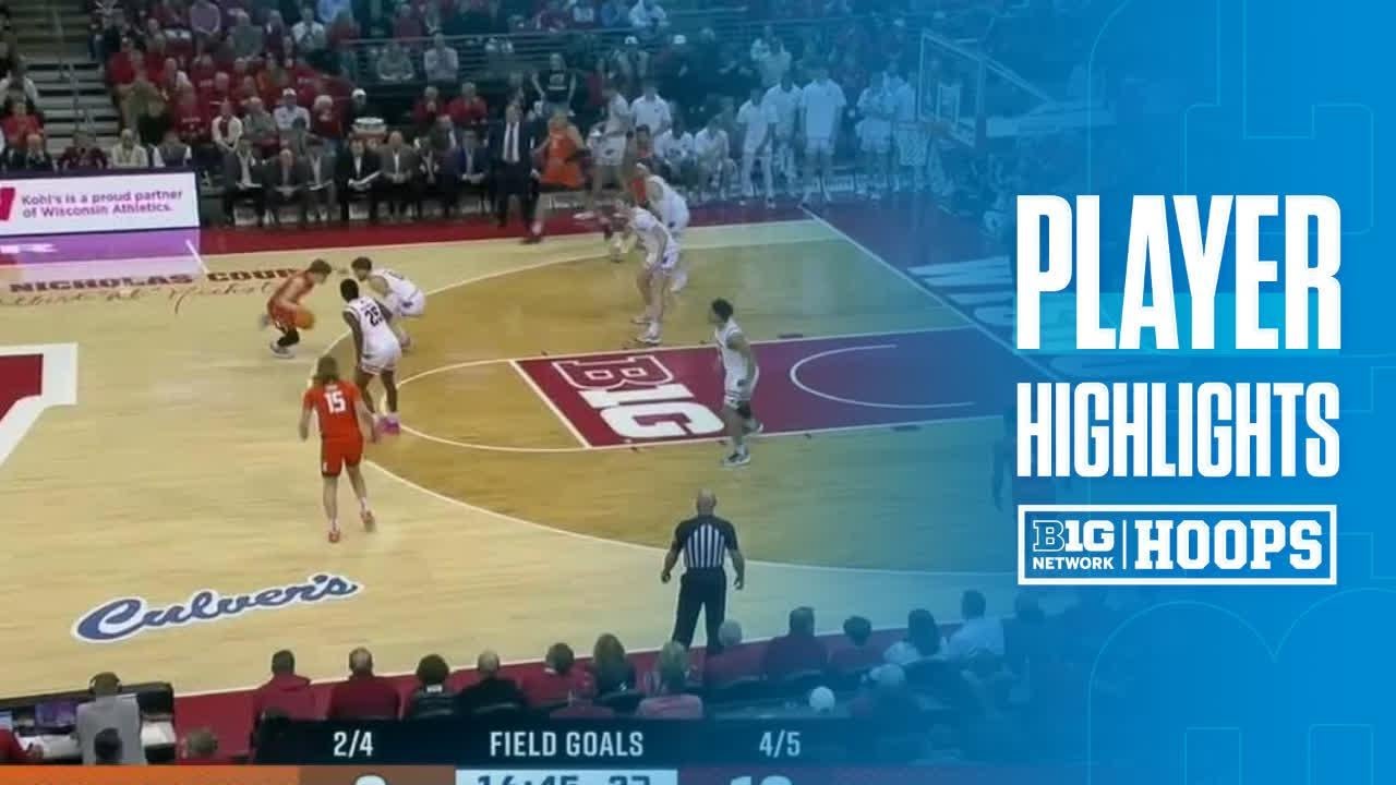 John Tonje 31 PTS 3 REB  4STL vs. Illinois | Wisconsin Basketball | 02/18/2025