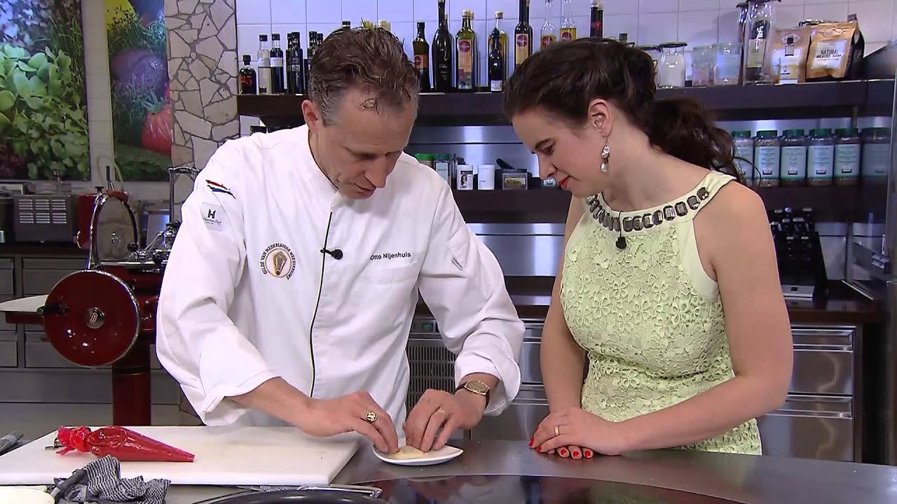 Hoofdgerecht topchef Otto Nijenhuis van restaurant Ch&acirc;teau St. Gerlach ** ( Valkenburg aan de Geul )