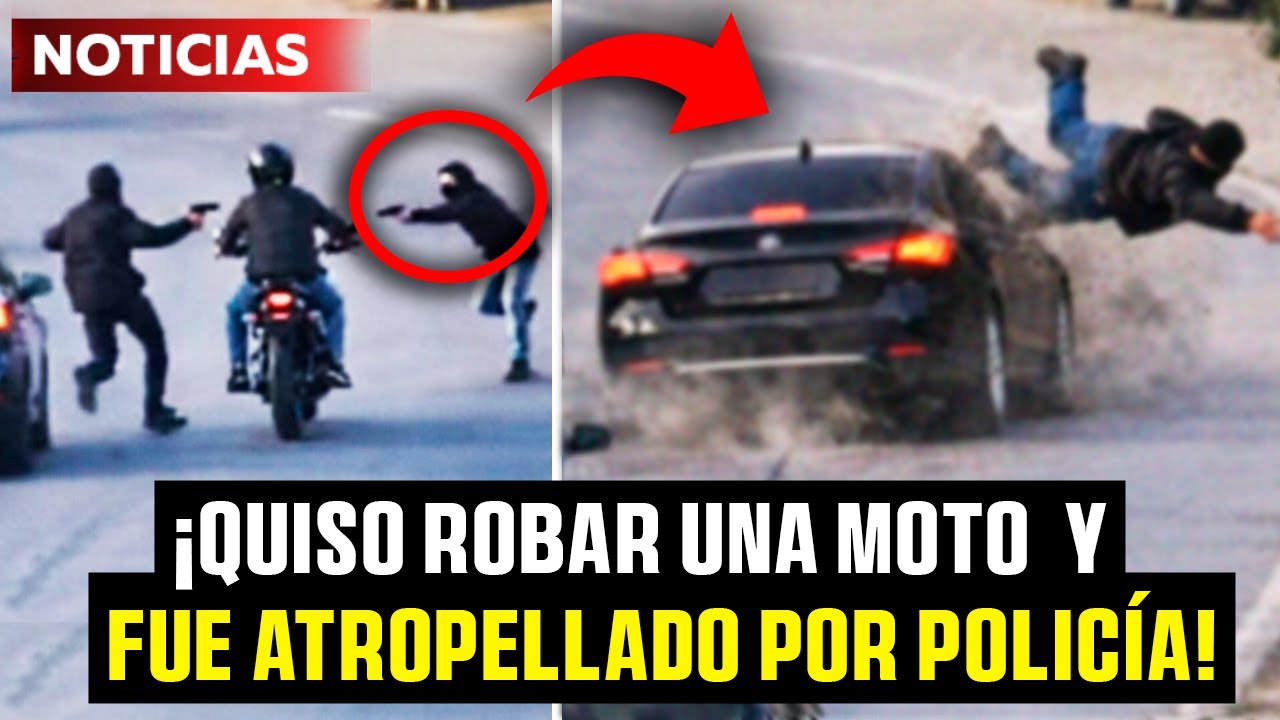 DELINCUENTES entran ARMADOS a la AUTOPISTA para ROBAR y uno queda GRAVEMENTE HERIDO