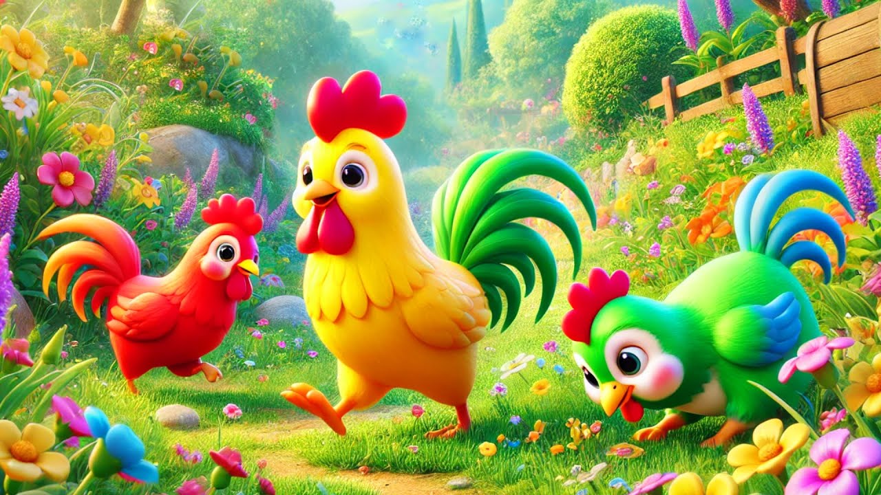 Đàn Gà Con Trong Sân - Gà Con Nhiều Màu Sắc - Phim Ca Nhạc Hoạt Hình Thiếu Nhi Hay Nhất Hiện Nay