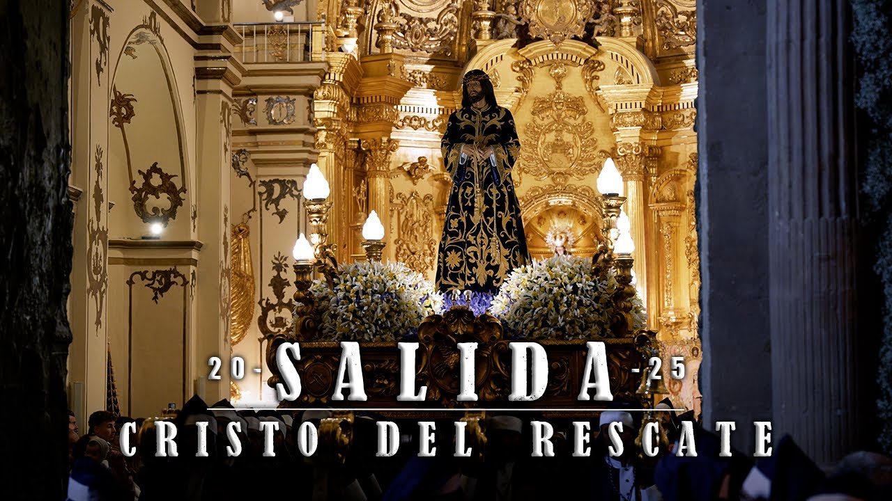 [4K] Salida Santísimo Cristo del Rescate | Jueves Santo 2025 | Amargura de Lorca Paso Blanco